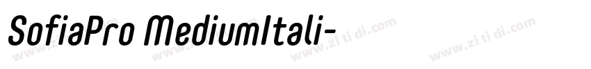 SofiaPro MediumItali字体转换